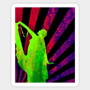 Time travel - art deco dancer Sticker